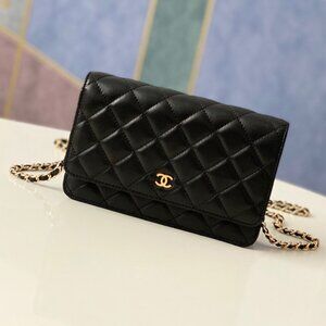 Chanel Wallet on Chain WOC Grained Calfskin Shoulder Bag